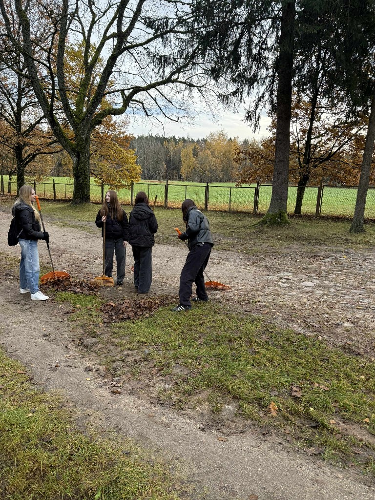 Mokiniai_tvarke_Kalvariju_kapines_2025_11_22